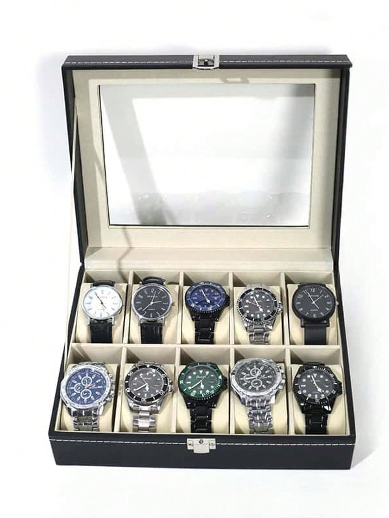 Boîte à montres en cuir avec s - Watch Display Box avis et prix